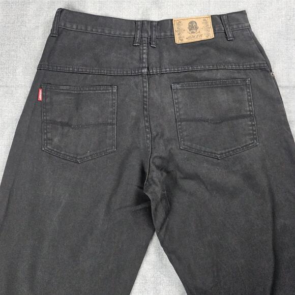 Vintage Joker Jeans Mens 34 x  29  Black Straight Leg Casual Denim Y2K 90s - Picture 6 of 16